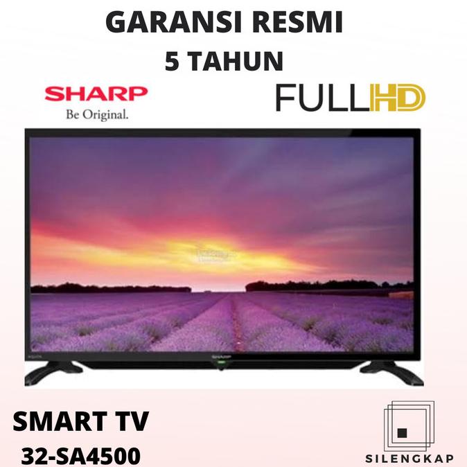 TV SHARP 32 INCHI SMART TV USB MOVIE GARANSI RESMI 32SA4500 Termurah