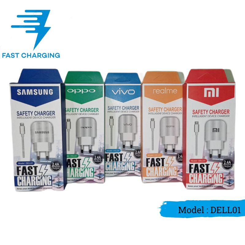 TC / CHARGER BRAND DELL-01 FAST CHARGING 2.4A