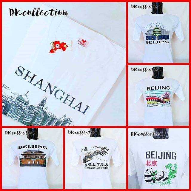 KAOS BEIJING SOUVENIR KAOS SHANGHAI SOUVENIR KAOS CINA KAOS CHINA