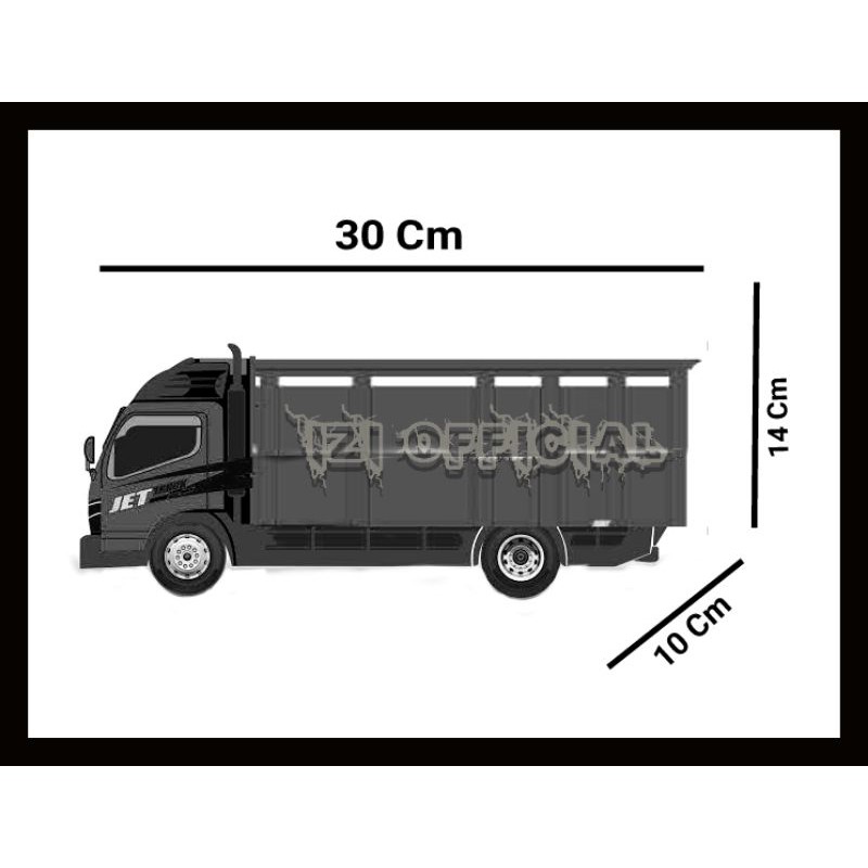 Miniatur Truk Oleng Miniatur Truk Tawakal Lampu Terpal Murah Roda Kayu // Truk Oleng