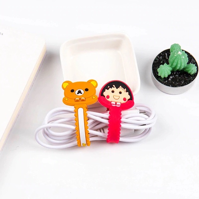 ☛TK☚ R558 KLIP KABEL CAS HP EARPHONE / PENGIKAT KABEL / CORD HOLDER 3D / AKSESORIS HANDPHONE