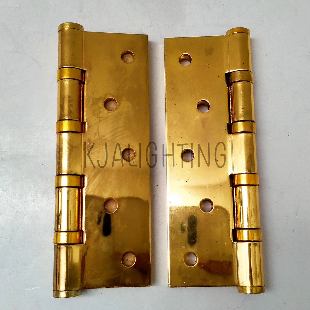 ENGSEL PINTU STAINLESS STEEL 5 IN X 3&quot; GOLD