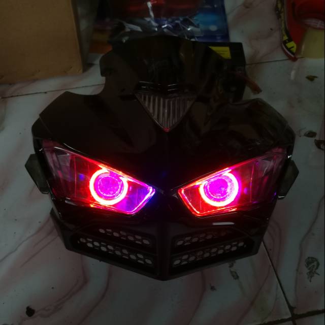 Headlamp r25 projie fighter vixion nvl nva old mt25 xabre all new vixion r byson cb150r pulsar