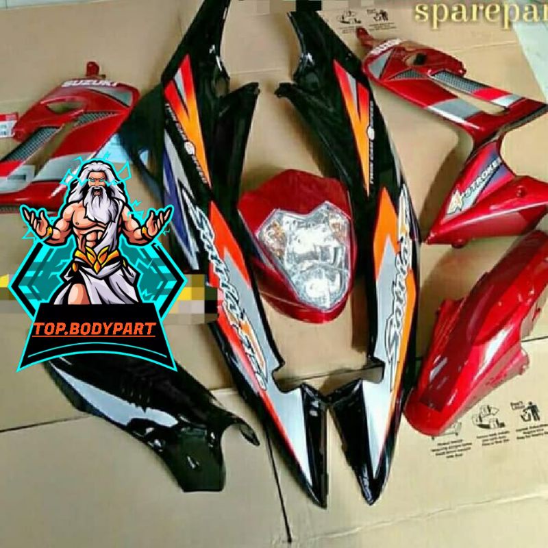cover body halus satria fu thailand 2005 fu raider merah hitam birau hitam top.kuality ...
