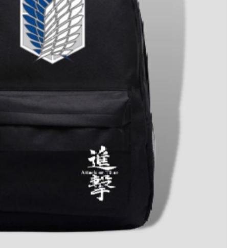 DISTRO Klub New Arrival - Tas Ransel AOT Backpack Up to - Tas Pria Tas Wanita Daypack Anime Sekolah 