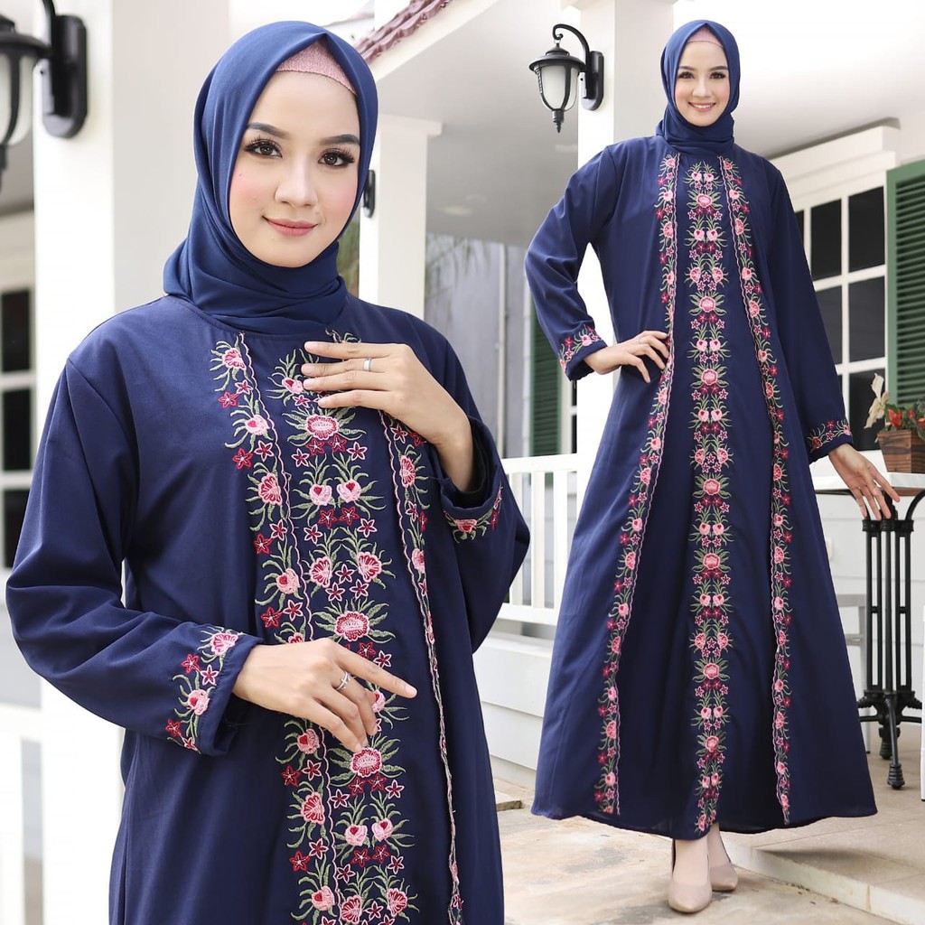 HOPYLOVY - Gamis Premium Bordir Ceruty Babydoll Princess