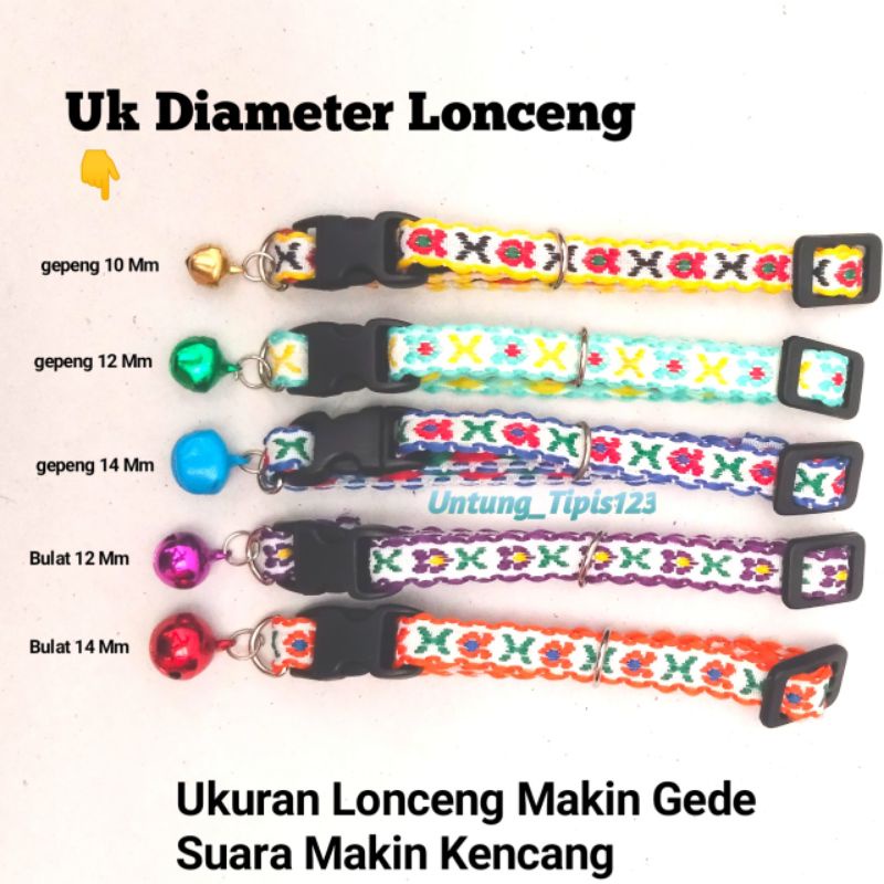 Kalung kucing Anjing motif Etnik lonceng banyak ukuran kalung hewan kelinci kualitas premium