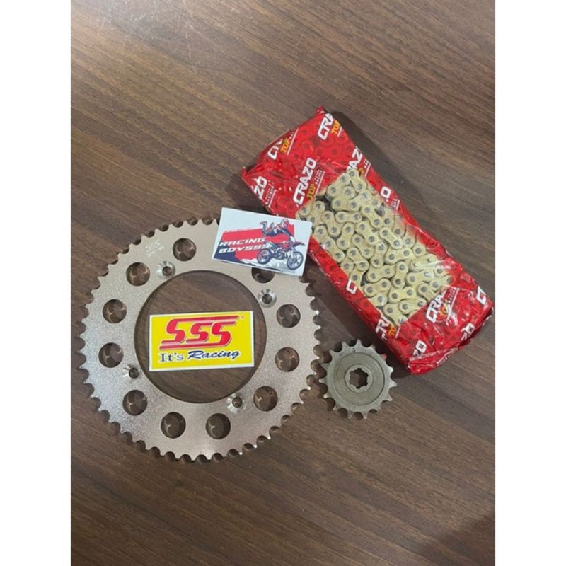 Jual Gear Set KLX 150 D Tracker 150 Supermoto Harian SSS Racing Set