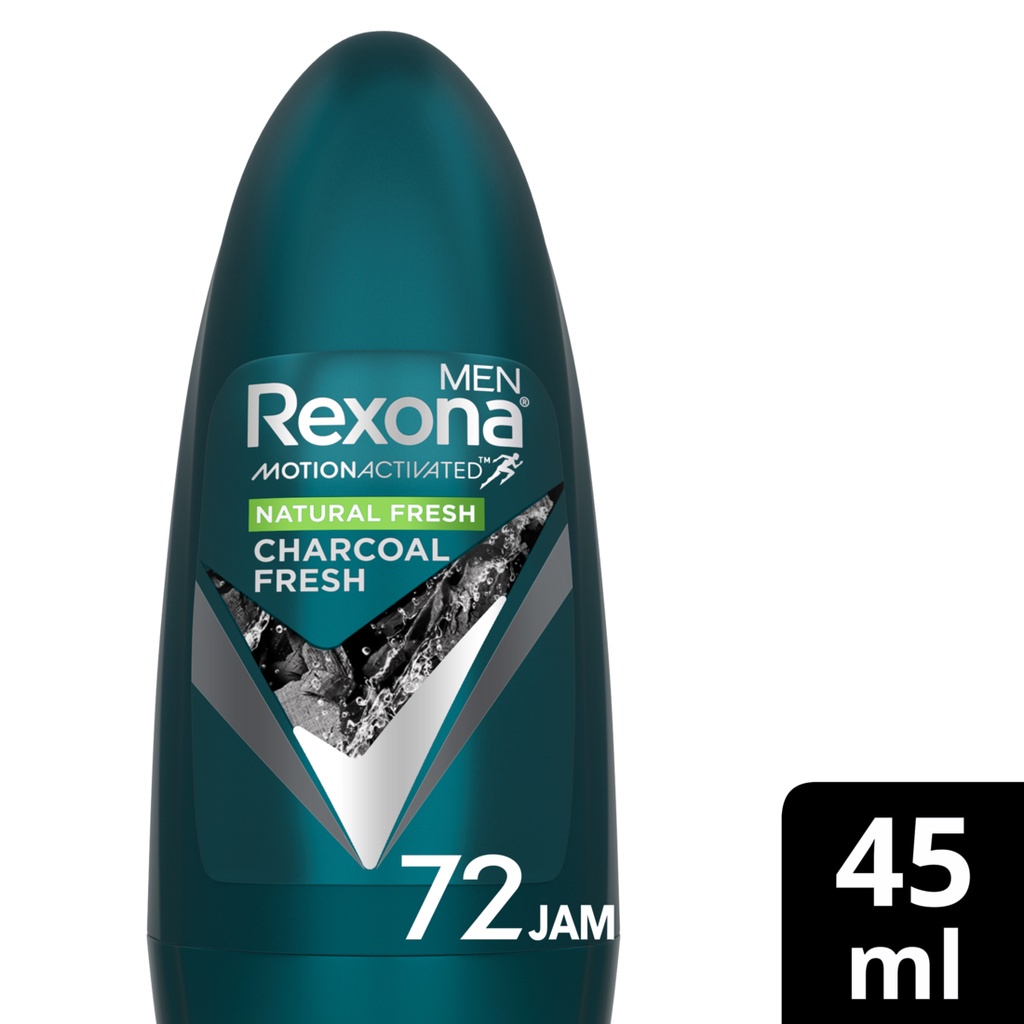 Rexona Men Roll On Natural Fresh Charcoal Fresh 45ml
