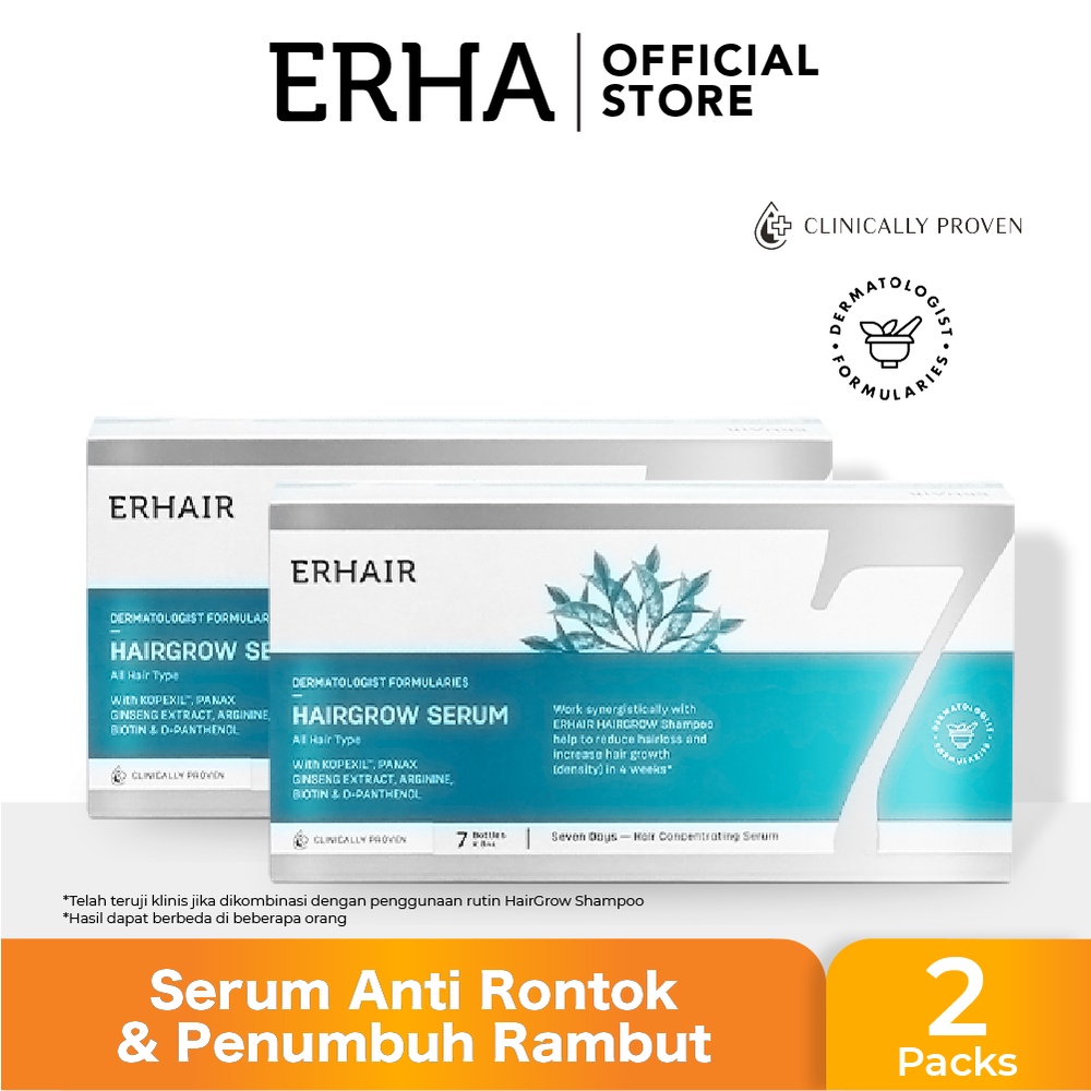 ERHA VP ERHAIR Hairgrow Serum 7x8 ml (2X) Serum Penumbuh Rambut