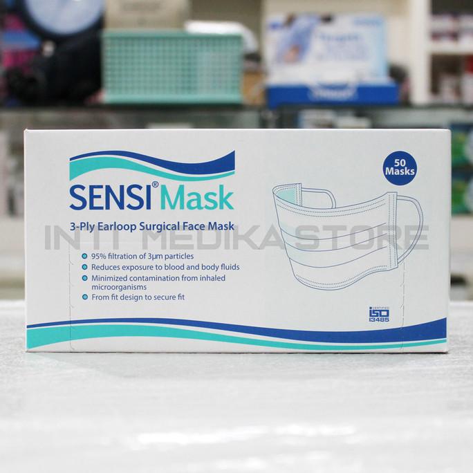 TERBAIK SENSI - Masker Earloop Sensi 3 Ply | Masker Karet Sensi | Masker Sensi