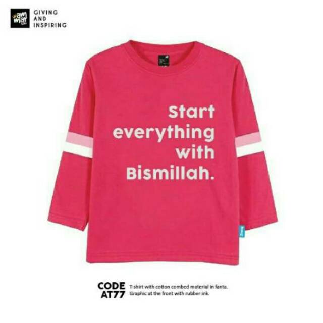 Kaos anak Muslimah