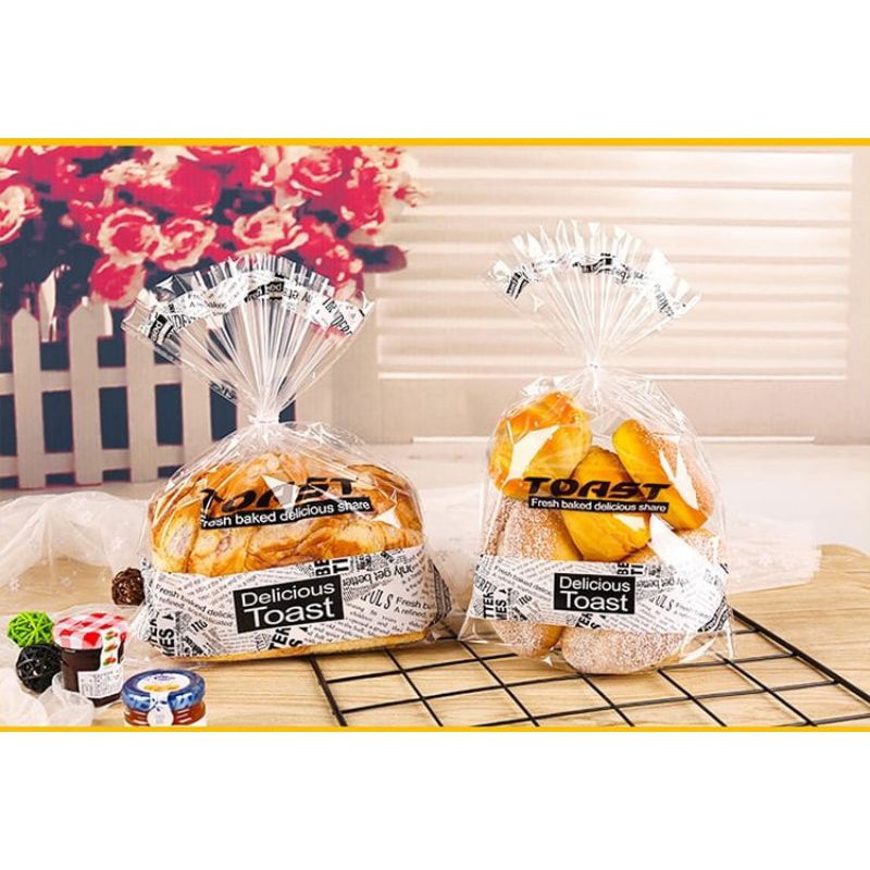 PLASTIK ROTI TAWAR | ROTI MANIS | ROTI SOBEK 25PCS PLASTIK ROTI LUCU NEW MOTIF