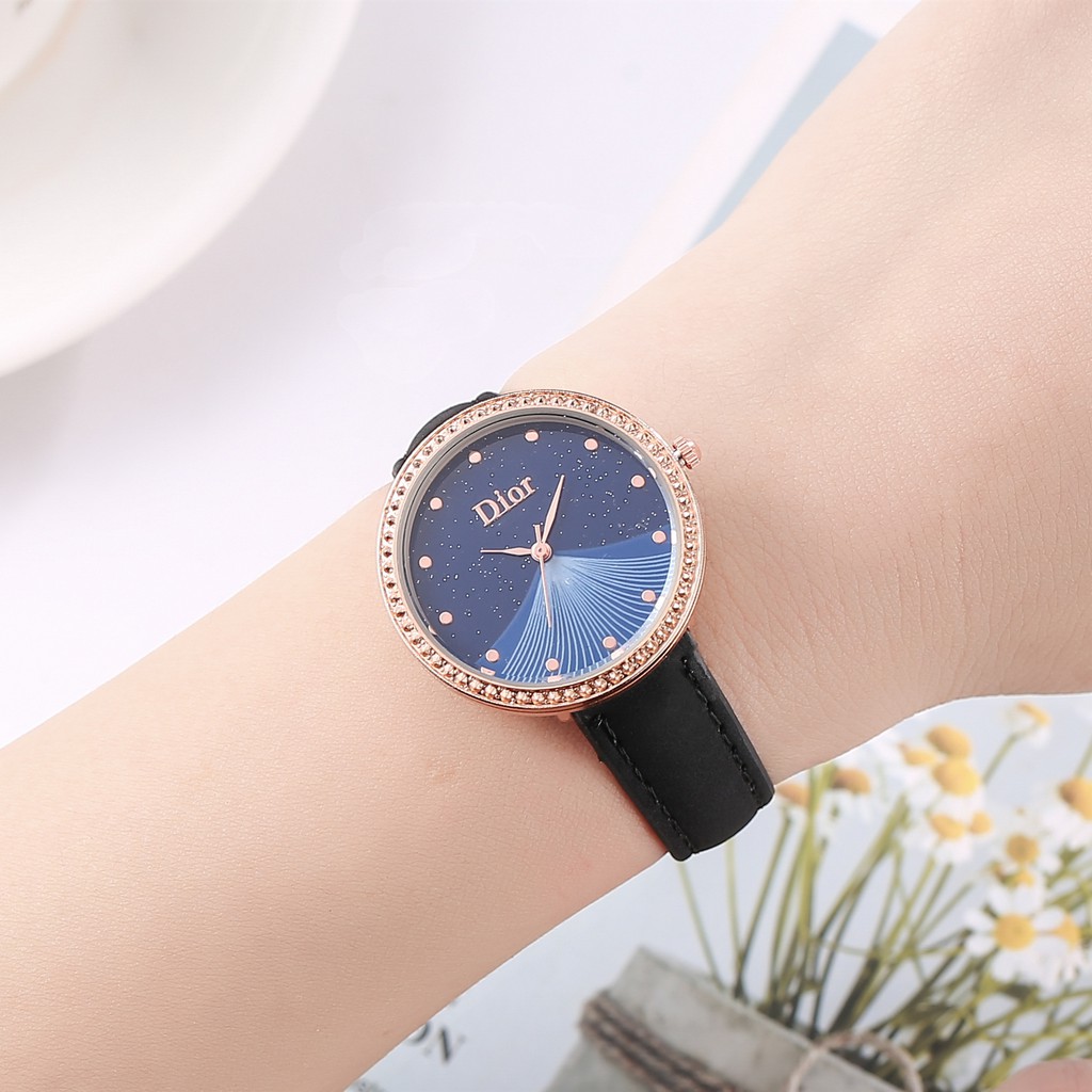 ✅[COD] Berlian imitasi Quartz Watch x Mode Belt Perhiasan Starry Virgin Table Jam Tangan Wanita J66