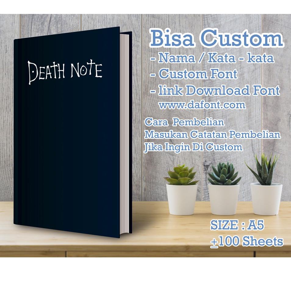 

[KODE PRODUK QPFQO9535] Notebook Custom_DEATH NOTE_A5_GRID#DOTTED#LINE#POLOS