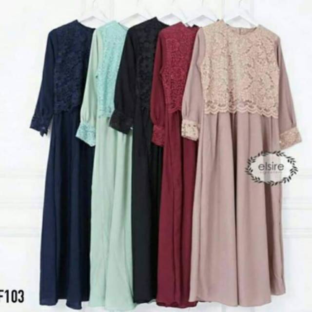 Maxi dress nurma brukat katun jumbo Bigsize