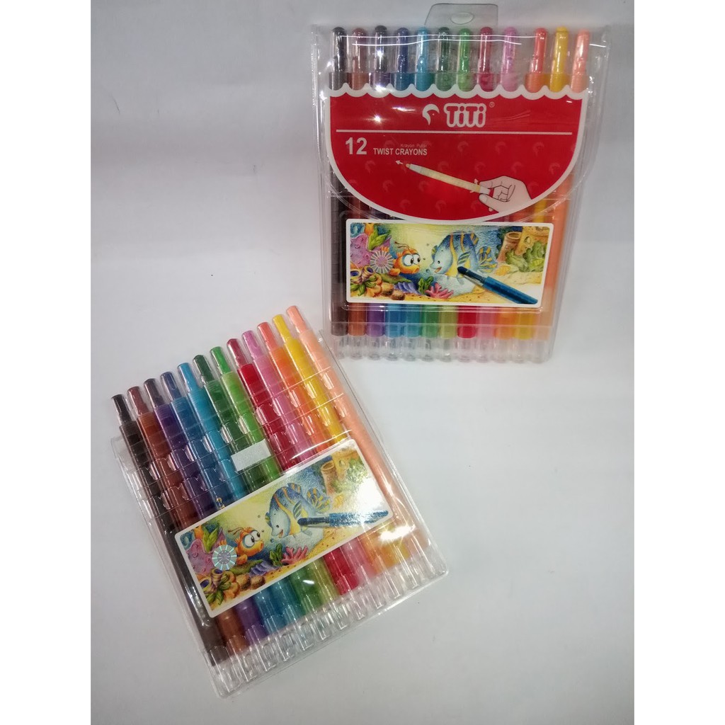 

Crayon Titi 12 warna Putar Panjang