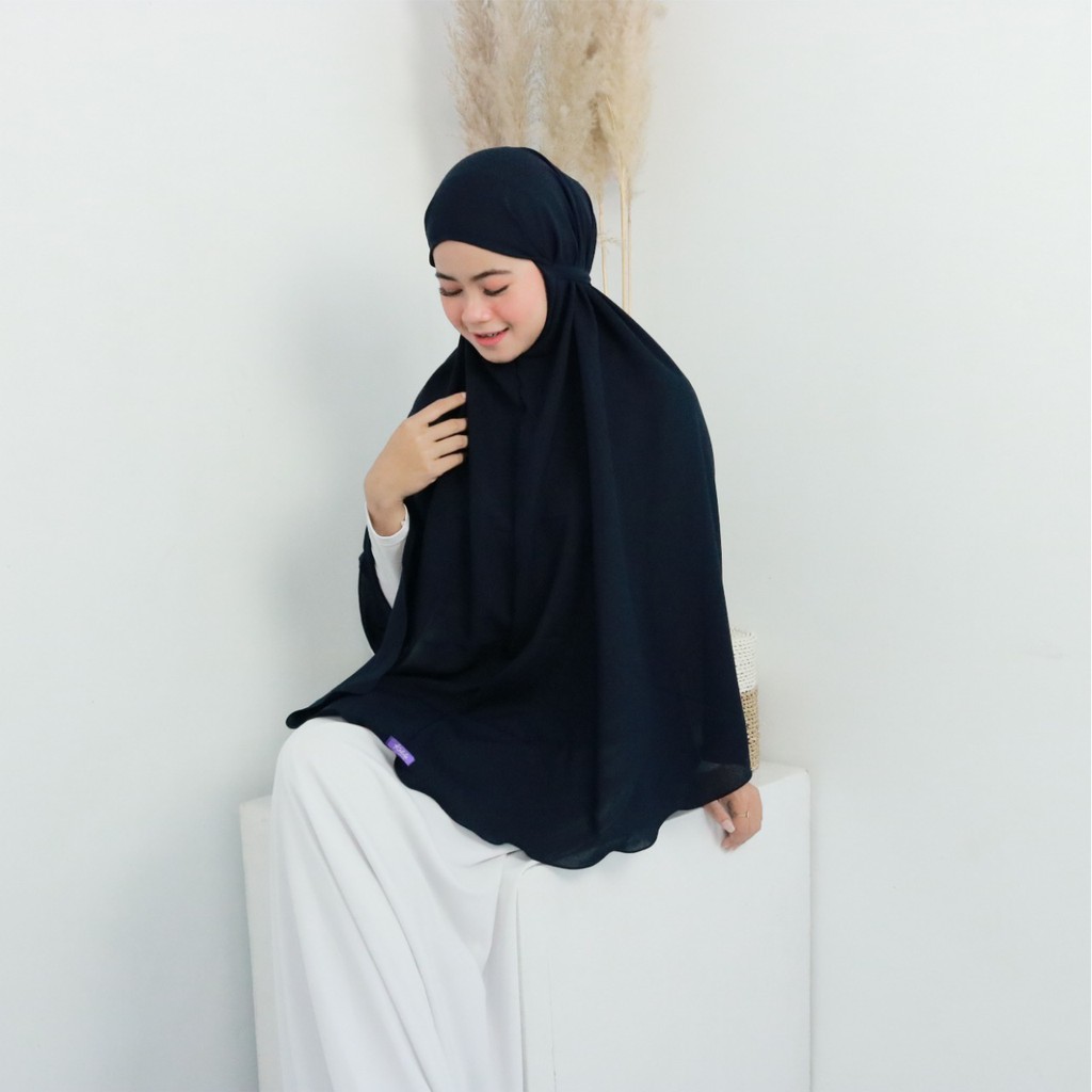 Jilbab Instan Bergo Maryam Jumbo Diamond  I Khimar Jumbo Tali Non Pet