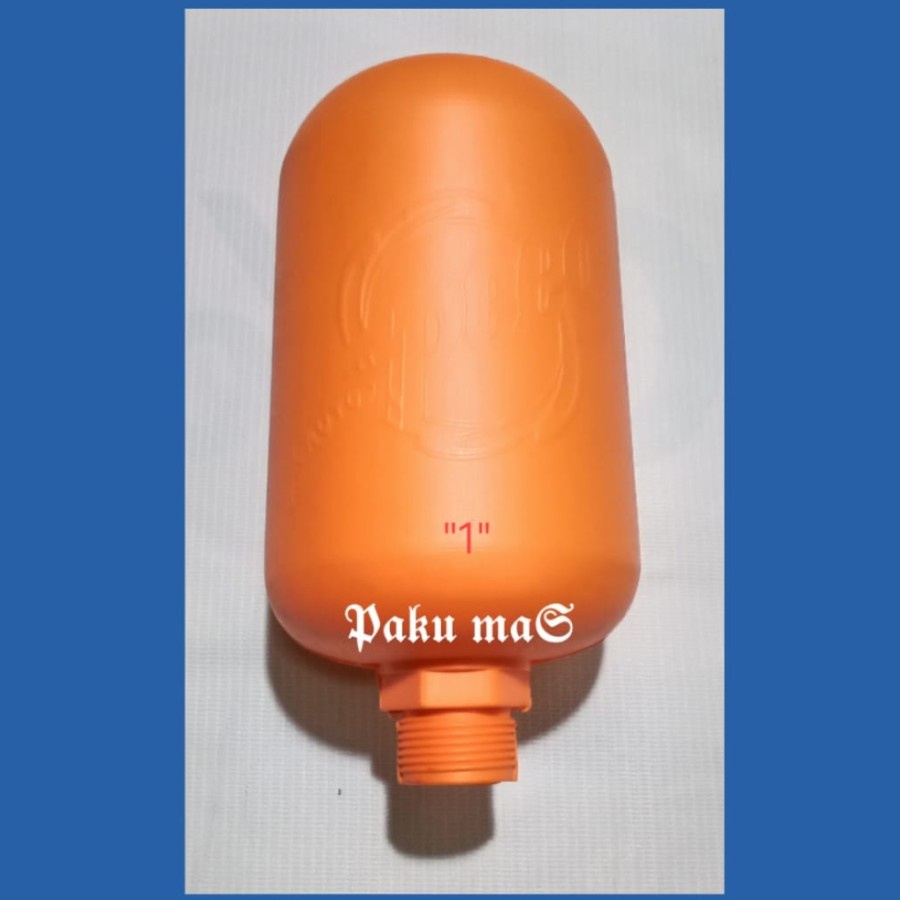 tabung pompa air plastik ukuran drat 1 inch
