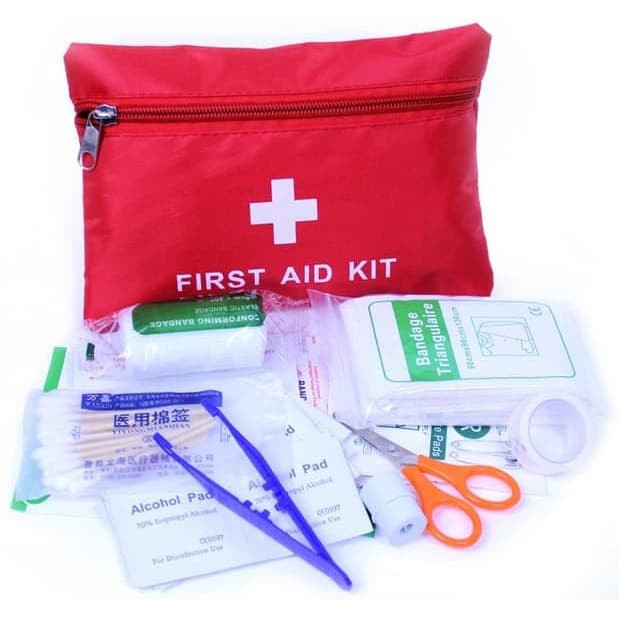 Limited! ALAT PERTOLONGAN PERTAMA P3K 01 FIRST AID KIT 13 IN 1 BAG DARURAT