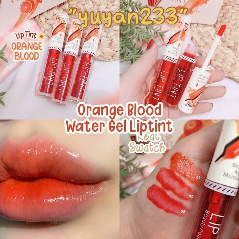 PROMO PER12PCS!!!LIP TINT SASIMI S848 ORANGE