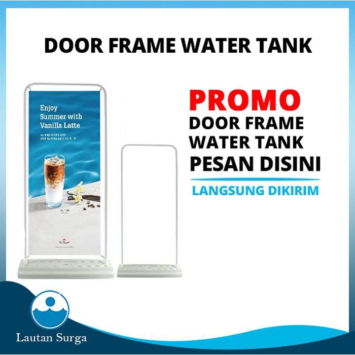 Standing Door Frame 160 X60 Tripod Banner Stand Banner Alumunium Murah