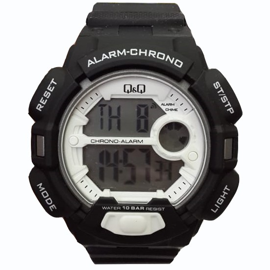 Q&Q M132J - Jam Tangan Sport Pria & Remaja Murah - Full Rubber - Digital Quartz - Anti Air -Original