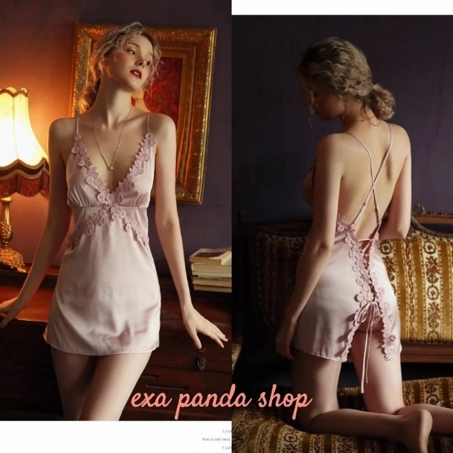 Lingerie Jumbo - Baju Tidur Sexy - Daster Satin Premium