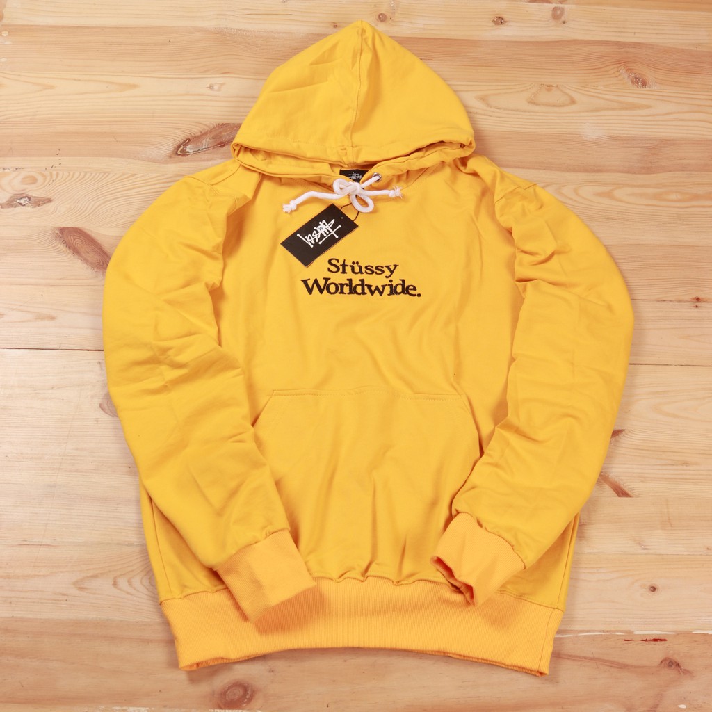 yellow stussy jumper