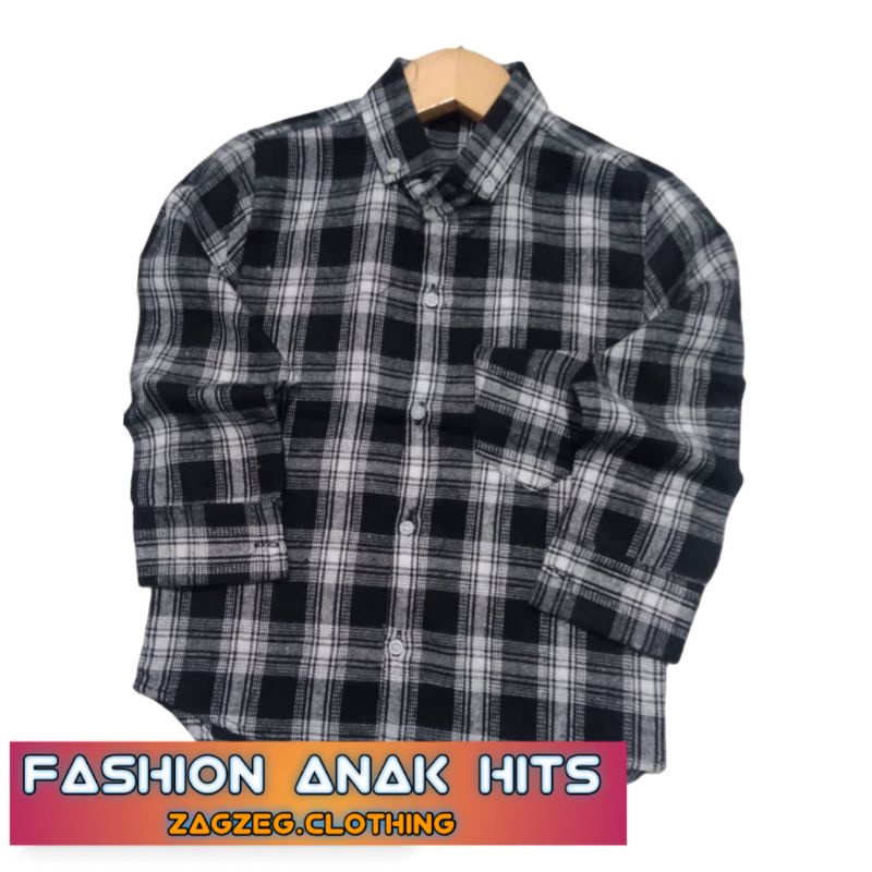 Atasan Kemeja Flannel Flanel Anak Kemeja Motif Kotak Kotak Bahan Flanel usia umur 2-6 tahun Baju Kemeja Anak Unisex Lengan Panjang Kemeja Flanel Anak Cowok Cewek Kotak Kotak Distro Hem Anak Balita Usia Umur 2 3 4 5 6 7 tahun Lengan Panjang Zagzeg Clothing