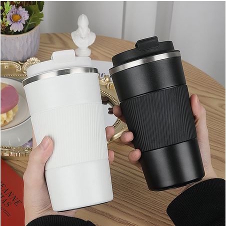 Tumbler Kopi Stainless Rubber Grip Murah