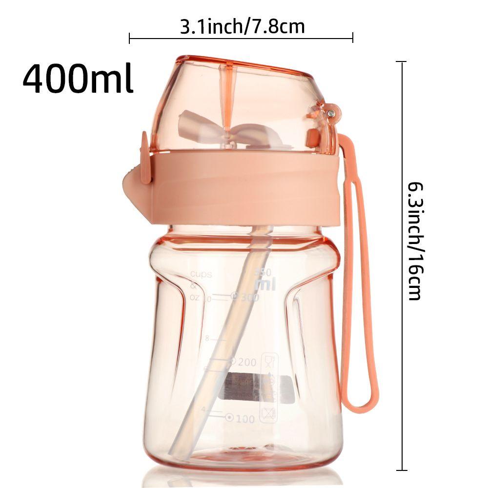 Chookyy 400ML Sedotan Cangkir Air Portable Tahan Pecah Perlengkapan Travel Makan Anak Mengandung Tanda