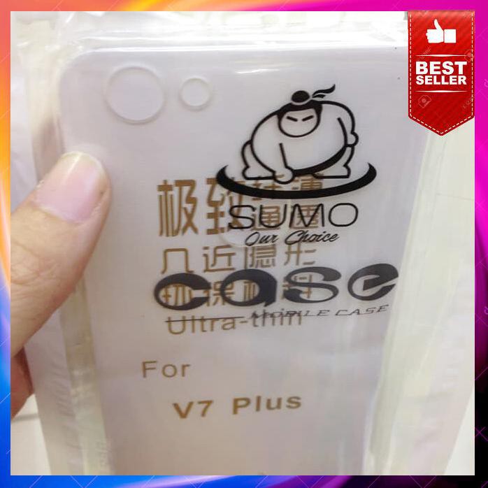 Acc Hp Silikon Jelly Case Vivo V7 Plus Transparan