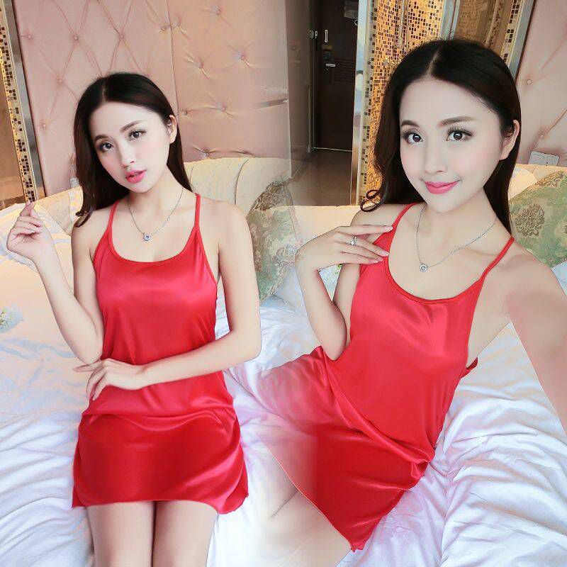 Ɛѵҽ Daster Seksi Satin Wanita Korea Model Terkini Motif Back Cross Import 1137