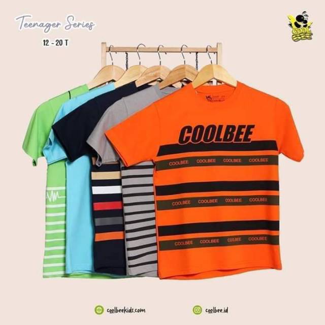 KAOS ANAK COWOK REMAJA TEEN COOLBEE JUNIOR USIA 12-20 TAHUN | KAOS ANAK LAKI LAKI TANGGUNG BISA COD