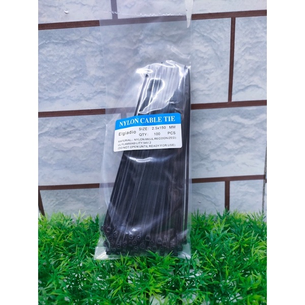 Kabel Ties Hitam 10cm/ 15cm/ 20cm/ 25cm/ 30cm harga 1pack isi 100pcs