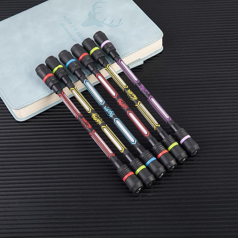 Spinning Pen Pulpen Putar Balance Pen Oily Pen Spining Pen Pena Plastik Anti-stress Bolpoin Rotating