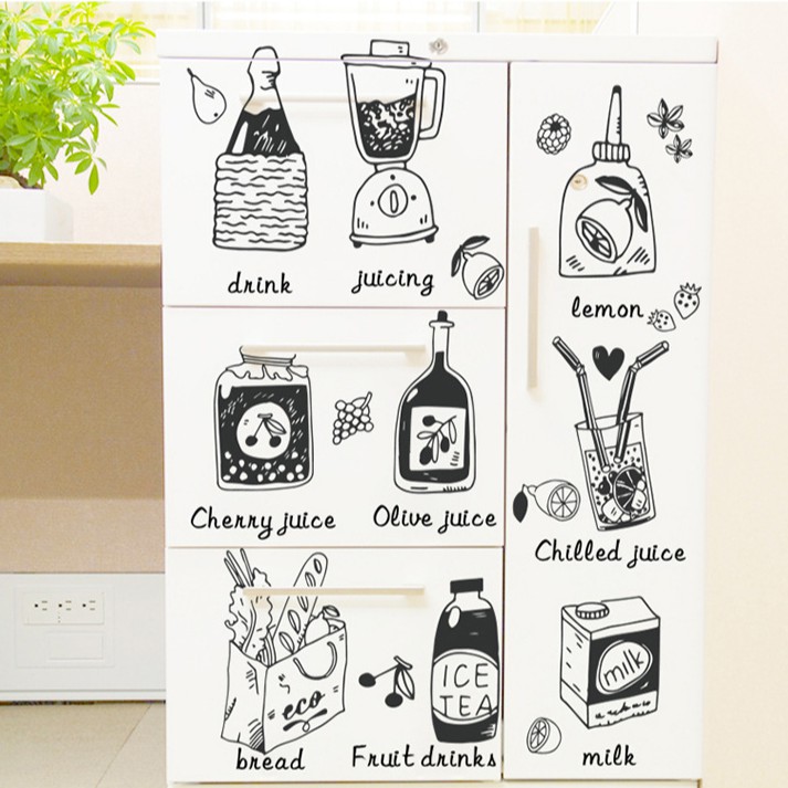 Reliza Wall Sticker Dapur Kitchen Cafe Restoran Stiker Dinding 7237