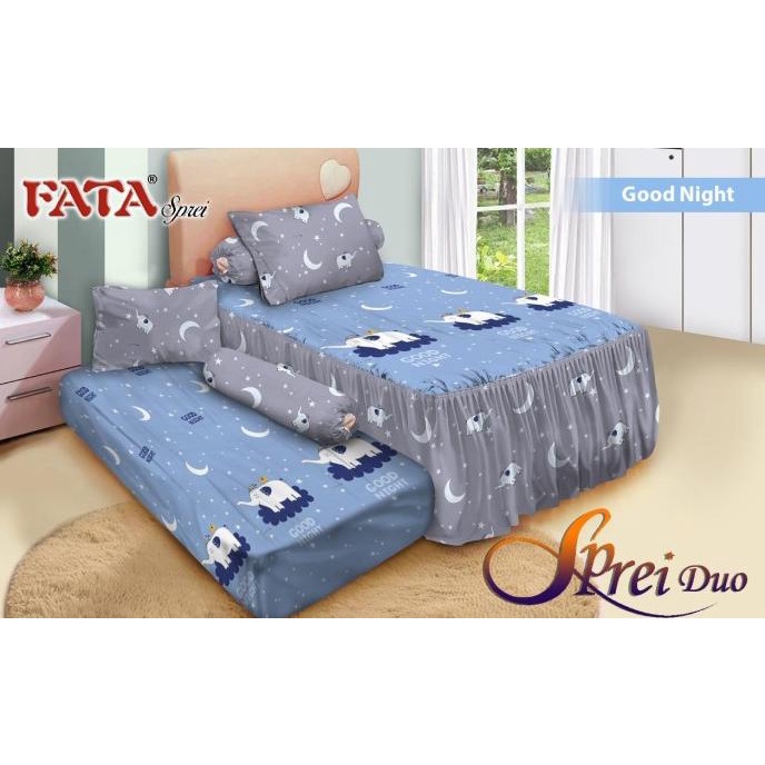 FATA SPREI SORONG DOUBLE SPREI DUO SPREI 2IN1 GOOD NIGHT