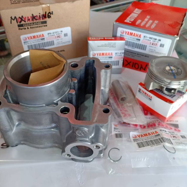 BLOCK + PISTON JUPITER MX KING ASLI 2PV-E1311-10 PISTON RING 3C1-WE160-00 YGP