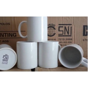 mug coating polos / mug polos / mug sablon / putih susu / SNI IMPORT / MUG COATING   E7D3