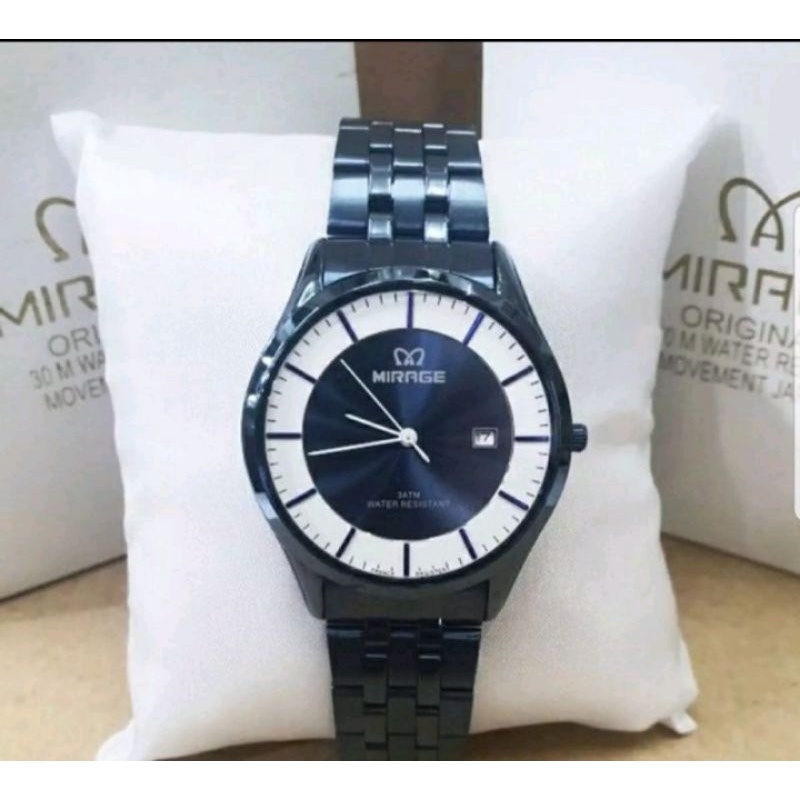 jam tangan Mirage Rante biru wanita 8544 ori