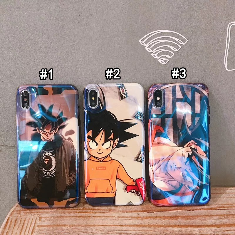 Casing Motif Dragon Bola Super Saiyan Untuk ( For iPhone 14/13/12/11 Pro Max XR XS MAX 7 8 PLUS X Ready  )