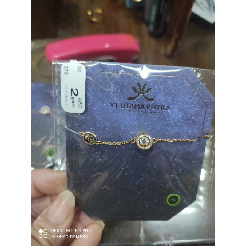 Kalung / Gelang / Cincin YG MP Dancing Stone YT Utama Putra x Igun Ivan Gunawan kadar 375