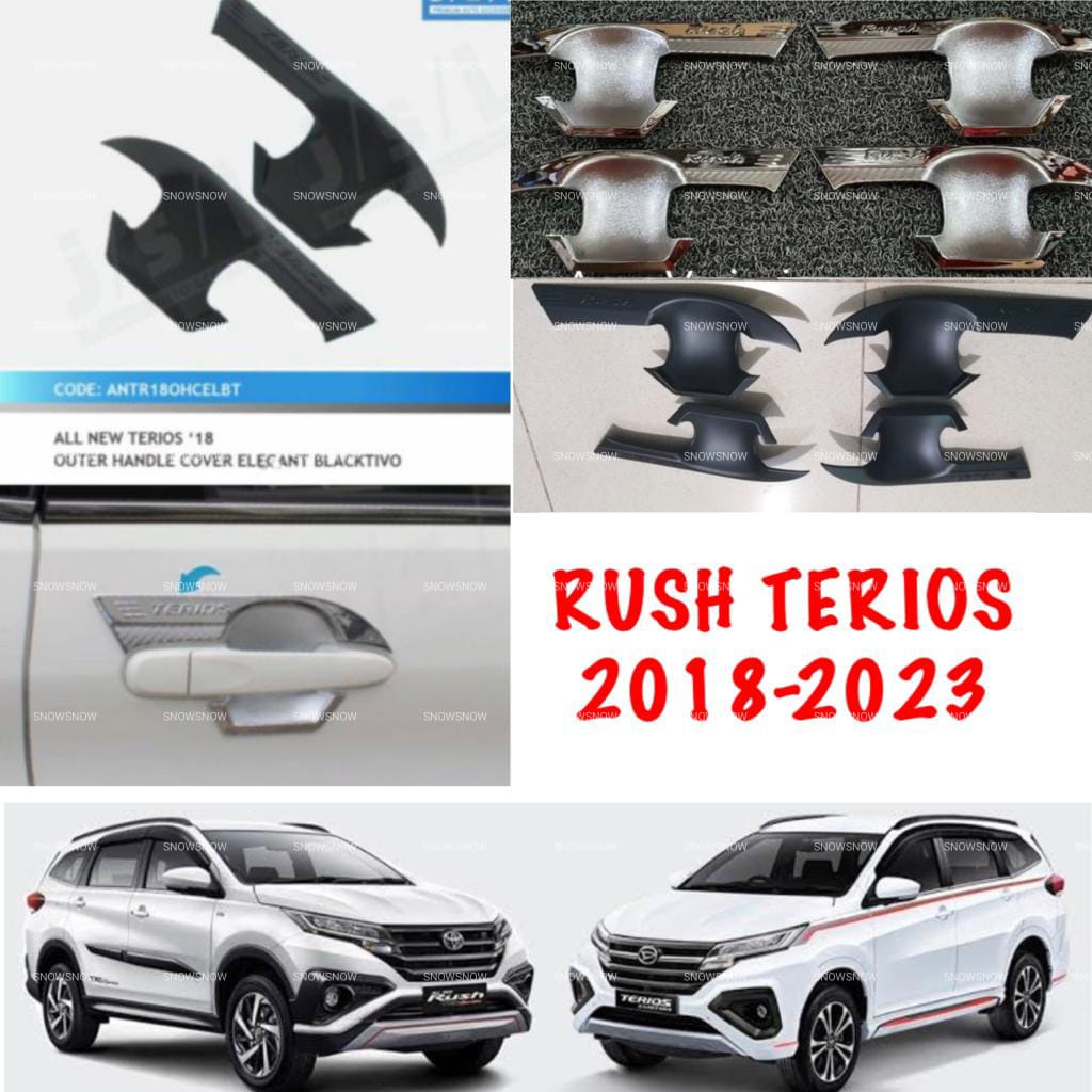 Outer Cover Mangkok All New Rush Terios 2018 2020 2022 2023 Elegant Hitam Chrome