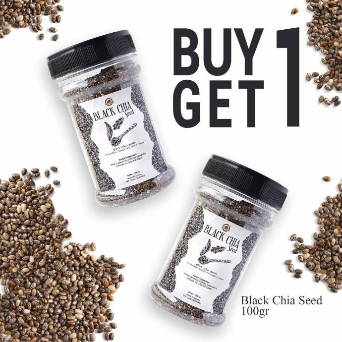 

Harap Baca Deskripsi Sebelum Order Buy 1 Get 1 Organic Black Chia Seeds ( Botol ) 100 Gr