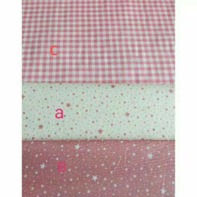Kain katun jepang star series dusty pink