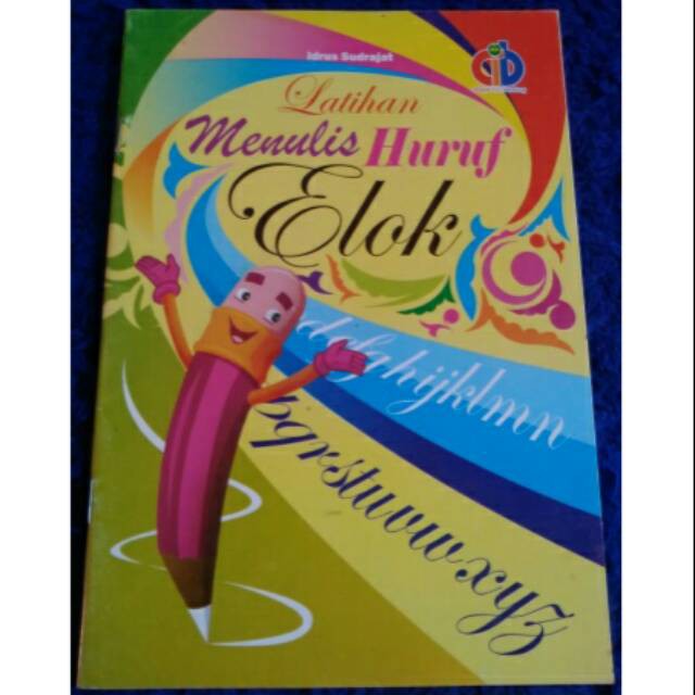 latihan menulis huruf elok cahaya ilmu bandung
