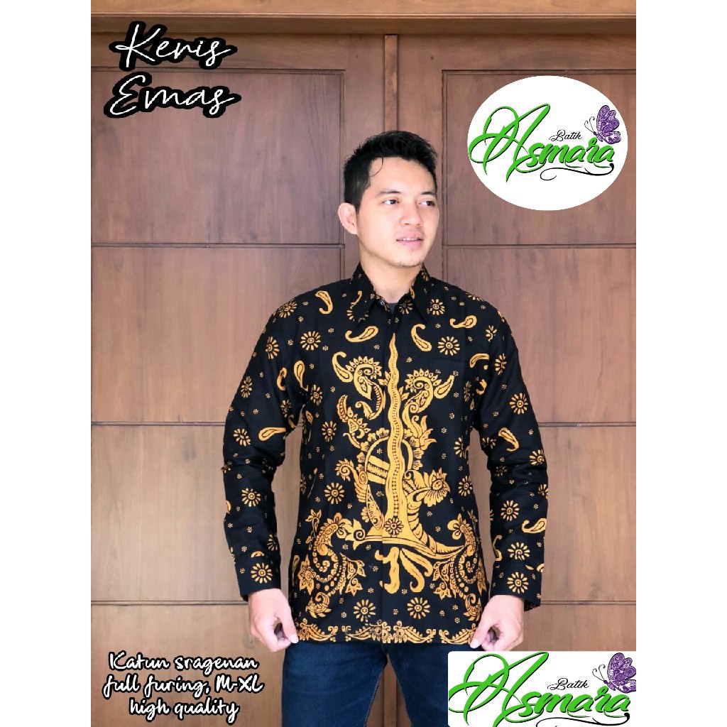 Kemeja Batik Keris Emas