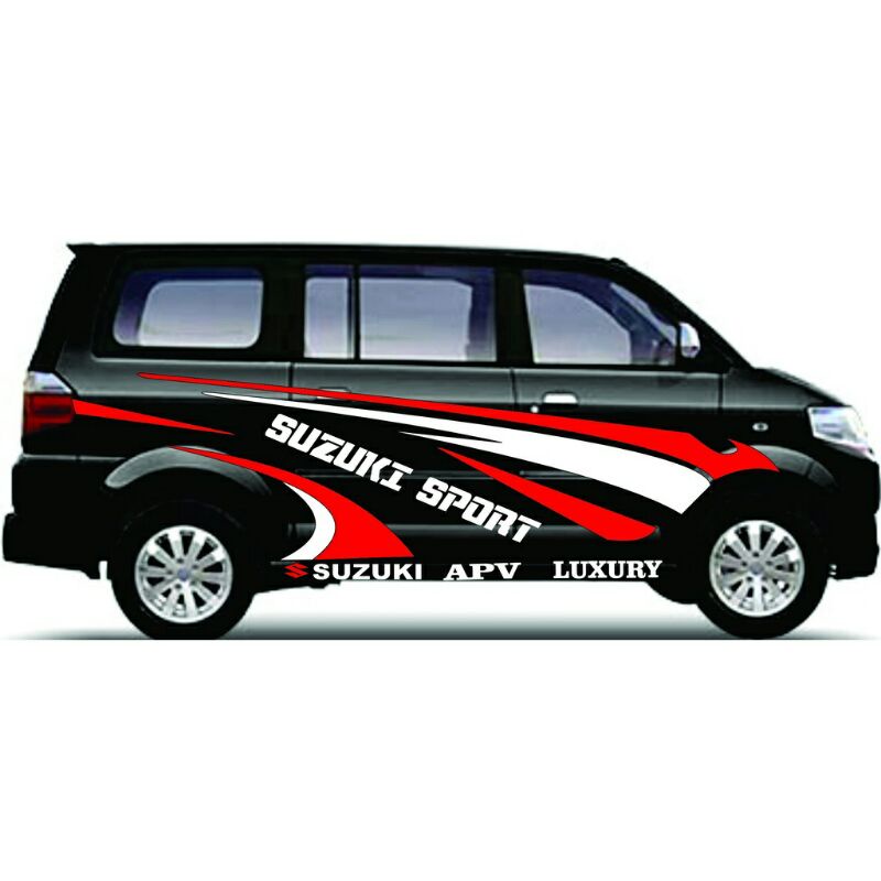STICKER STIKER MOBIL SUZUKI SPORT CUTTING STIKER MOBIL SUZUKI APV LUXURY